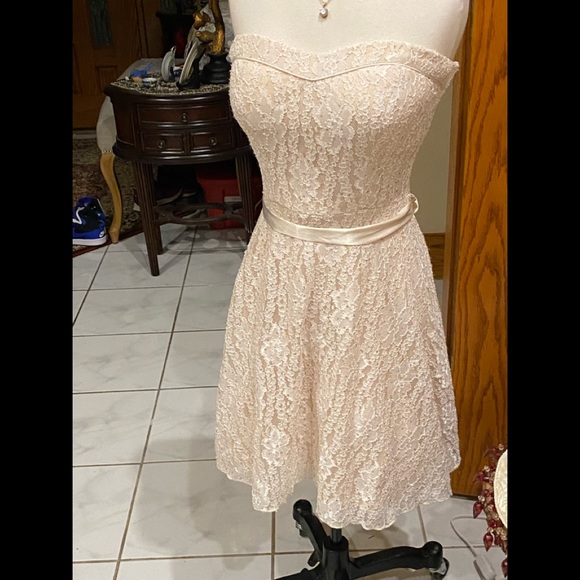 Beautiful lace short dress it’s speechless beautiful! Size 7 juniors. - Picture 2 of 14
